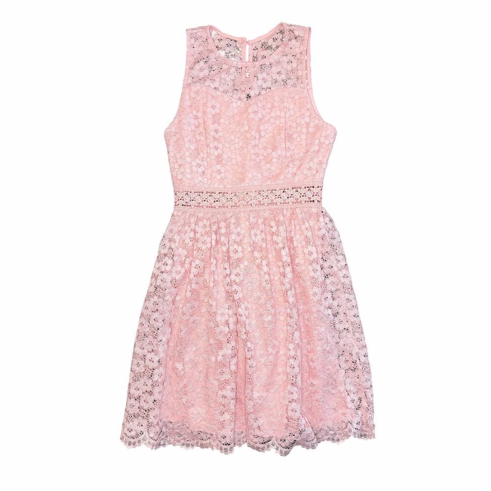 Altar’d State Lace Dress Pink Size Small